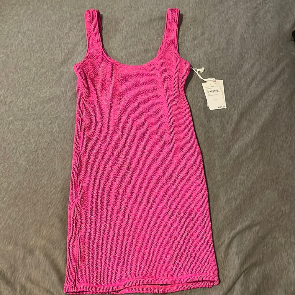 Good American Hot Pink Mini Dress